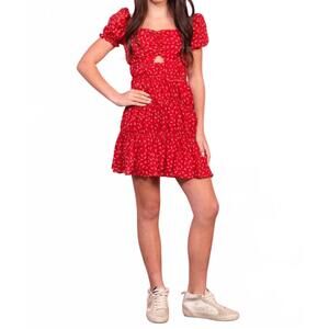 NEW MISS BEHAVE GIRLS raquel dress in red